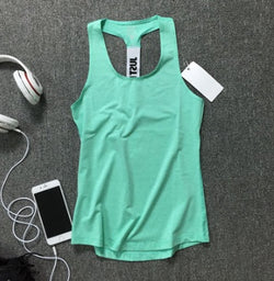 Sleeveless loose quick-drying yoga advanced gym running vest female sports vest