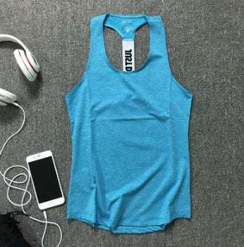 Sleeveless loose quick-drying yoga advanced gym running vest female sports vest