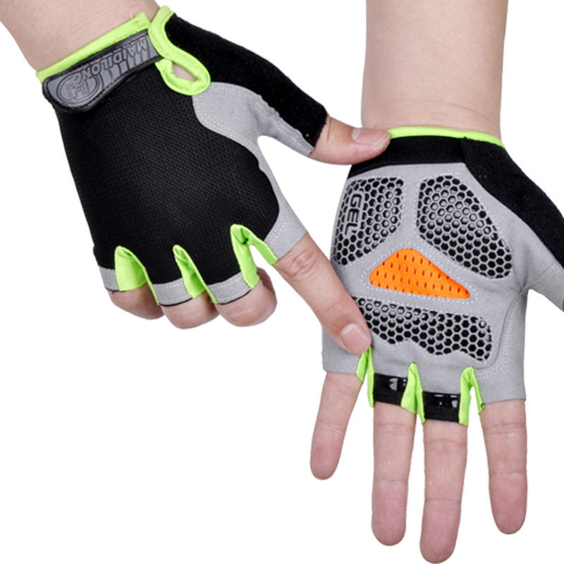 HOT Cycling Anti-slip Anti-sweat Men Women Half Finger Gloves