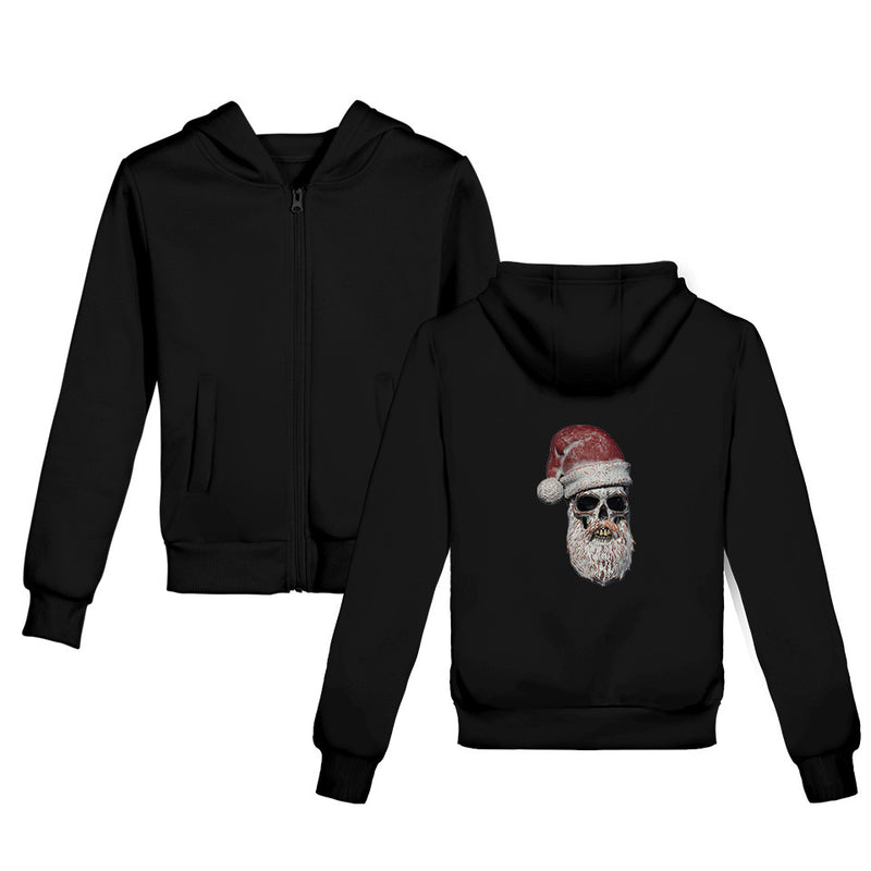 3D Skull Santa Sweat Shirt