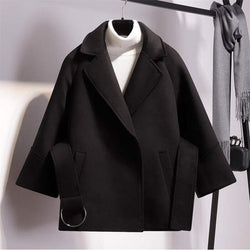 Woolen Coat Female Autumn Winter Woolen Coat Student Short