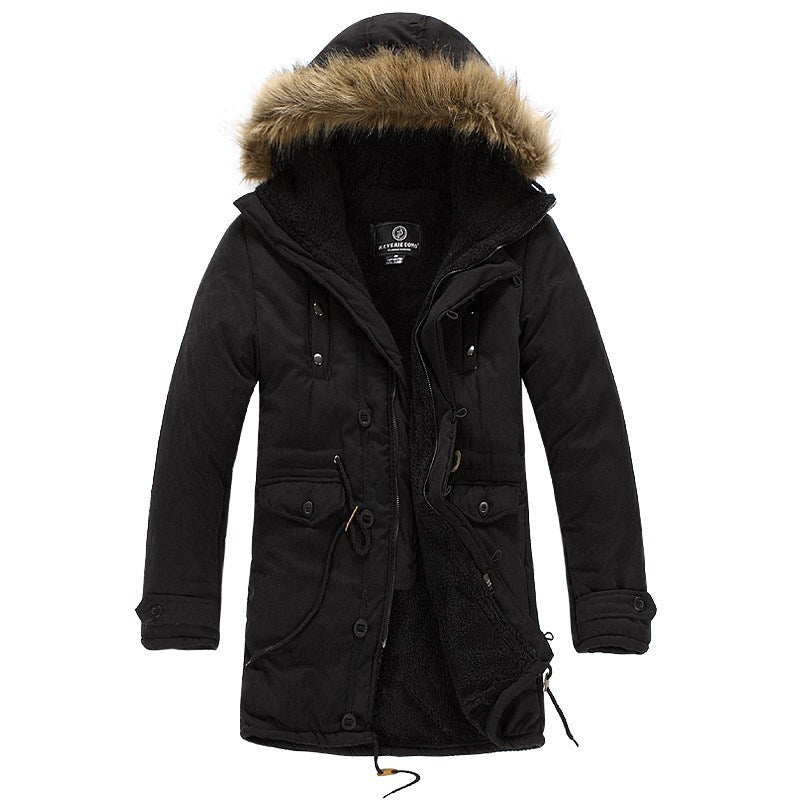 Men's Warm Overcoat Winter Coat Parka Cotton Jackets