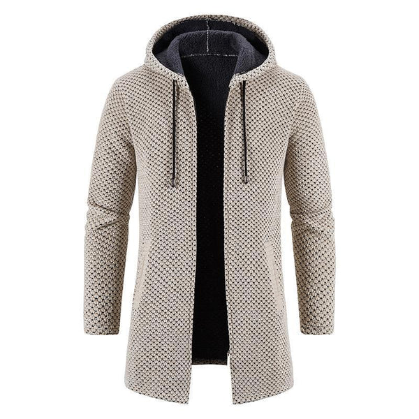 Plush Thickened Coat Men Medium Long