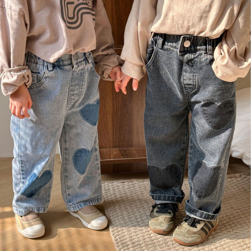 Children Soft Jeans Casual Straight Trousers